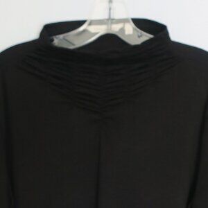 SOFT SURROUNDINGS Ruched Mock Neck Top